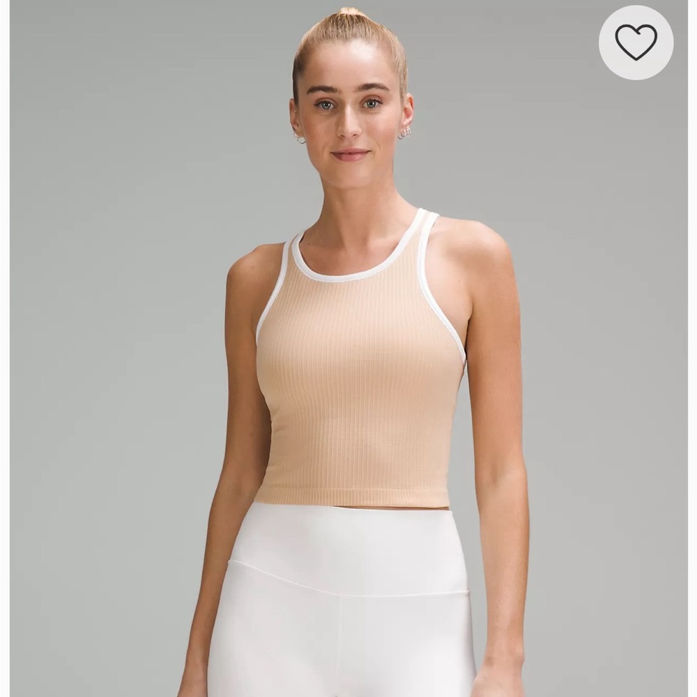 Lululemon Ebb to Street Cropped Racerback Tank Top
